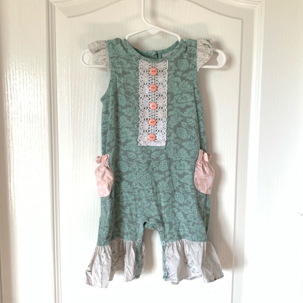 Ricrac & Ruffles romper